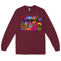 Burgundy support squad Long Sleeve Tee - Zillion Design Studio