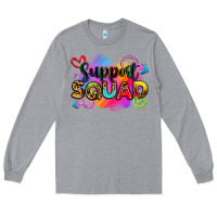 Heather Grey support squad Long Sleeve Tee - Zillion Design Studio