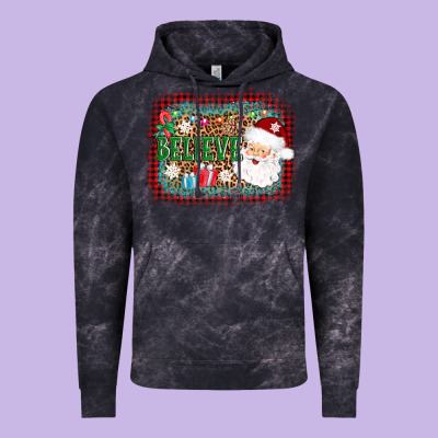 Believe Santa Vintage Hoodie Designed By Adodesignshop