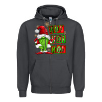 Smoke ho ho no christmas gnomes Zipper Hoodie - FaDigitalArtStudio