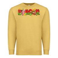 Antique Gold burger with coke and stars Premium Sweatshirt - AdoDesignShop