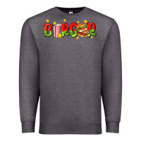 Charcoal Heather burger with coke and stars Premium Sweatshirt - AdoDesignShop