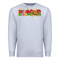 Heather Grey burger with coke and stars Premium Sweatshirt - AdoDesignShop
