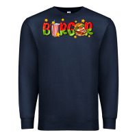 Navy burger with coke and stars Premium Sweatshirt - AdoDesignShop