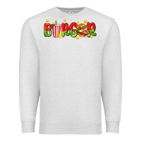 Oatmeal Heather burger with coke and stars Premium Sweatshirt - AdoDesignShop