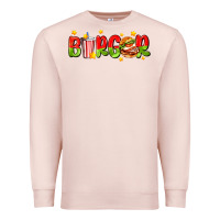 Pale Pink burger with coke and stars Premium Sweatshirt - AdoDesignShop
