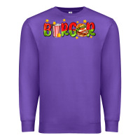 Purple burger with coke and stars Premium Sweatshirt - AdoDesignShop
