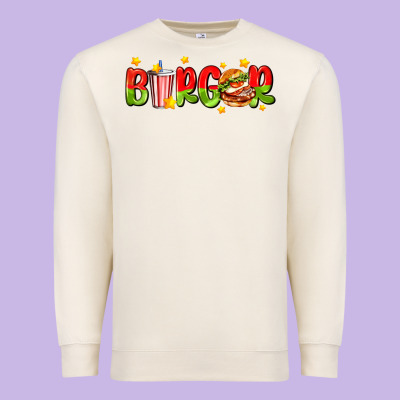 Burger With Coke And Stars Premium Sweatshirt Designed By Adodesignshop
