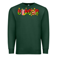Sports Green burger with coke and stars Premium Sweatshirt - AdoDesignShop
