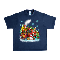 Navy christmas polar express santa Urban Heavy Tee - Zillion Design Studio