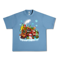 Pebble Blue christmas polar express santa Urban Heavy Tee - Zillion Design Studio