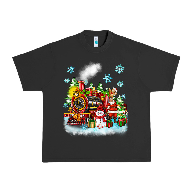 Christmas Polar Express Santa Urban Heavy Tee by Zillion Design Studio | Teevron