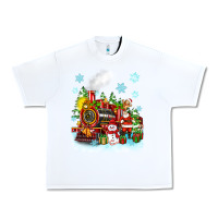White christmas polar express santa Urban Heavy Tee - Zillion Design Studio