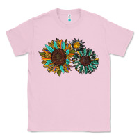 Bubblegum Pink western sunflowers Classic Tee - RanaPortraitStore