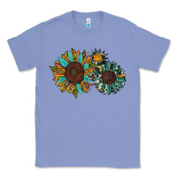 Colony Blue western sunflowers Classic Tee - RanaPortraitStore