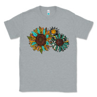 Heather Grey western sunflowers Classic Tee - RanaPortraitStore