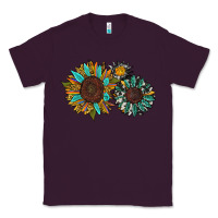 Plum western sunflowers Classic Tee - RanaPortraitStore