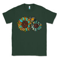 Sports Green western sunflowers Classic Tee - RanaPortraitStore
