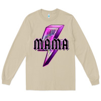 Mushroom mama neon leopard lightning bolt Long Sleeve Tee - texasbilliewilder