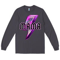 Smoke mama neon leopard lightning bolt Long Sleeve Tee - texasbilliewilder