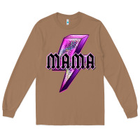 Toasted Coconut mama neon leopard lightning bolt Long Sleeve Tee - texasbilliewilder