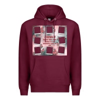 Burgundy family photo collage Premium Hoodie - MaliasSmallBusiness