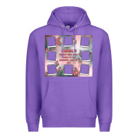 Purple family photo collage Premium Hoodie - MaliasSmallBusiness