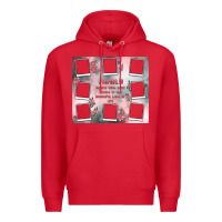 Red family photo collage Premium Hoodie - MaliasSmallBusiness