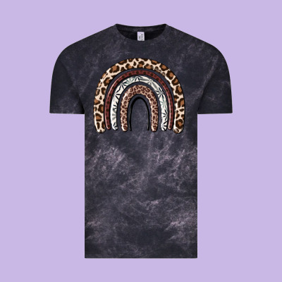 Vintage Tee Cheetah rainbow