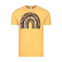 Vintage Mustard Cheetah rainbow Vintage Tee - MaliasSmallBusiness