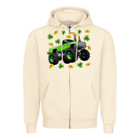 Monster Truck St Patricks Day Zipper Hoodie | Teevron
