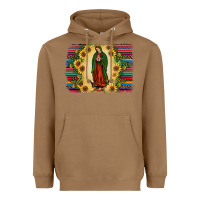 Toasted Coconut serape our lady of guadalupe Heavyweight Hoodie - JahusDesignShop