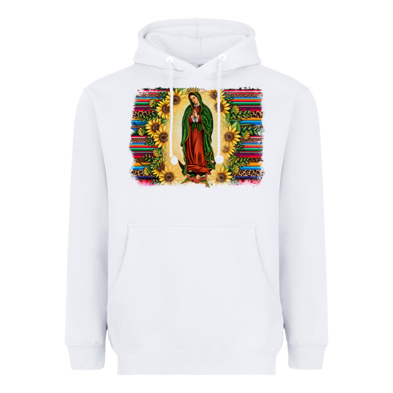 Serape Our Lady Of Guadalupe Heavyweight Hoodie by JahusDesignShop | Teevron