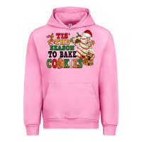 Fuchsia Pink Tis' the season to bake cookies Urban Hoodie - NancyCooperArtShop