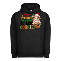 Pigment Black Tis' the season to bake cookies Urban Hoodie - NancyCooperArtShop