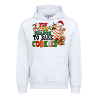 White Tis' the season to bake cookies Urban Hoodie - NancyCooperArtShop