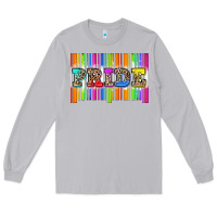 Moon Dust pride barcode Long Sleeve Tee - Zillion Design Studio