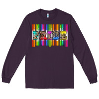 Plum pride barcode Long Sleeve Tee - Zillion Design Studio