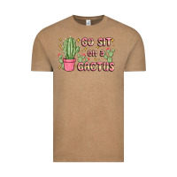 Vintage Coffee go sit on a cactus Vintage Tee - MaliasSmallBusiness