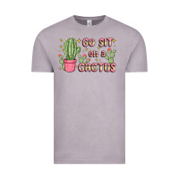 Vintage Zinc go sit on a cactus Vintage Tee - MaliasSmallBusiness