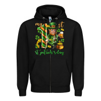 Black My 1 st st. patricks day Zipper Hoodie - Neo Western