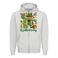 Dove Grey My 1 st st. patricks day Zipper Hoodie - Neo Western