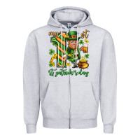 Heather Grey My 1 st st. patricks day Zipper Hoodie - Neo Western