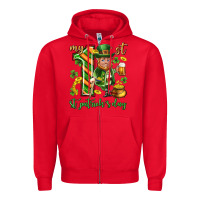 Red My 1 st st. patricks day Zipper Hoodie - Neo Western