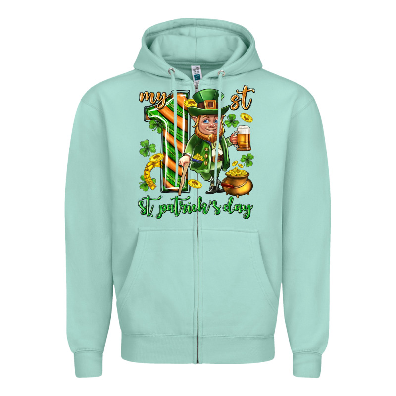 My 1 St St. Patricks Day Zipper Hoodie by Neo Western | Teevron