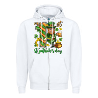 White My 1 st st. patricks day Zipper Hoodie - Neo Western