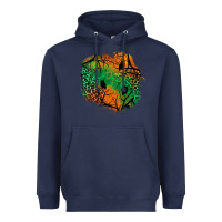 Navy halloween patch  2 Heavyweight Hoodie - BundleAndBundleShop