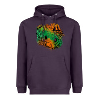 Plum halloween patch  2 Heavyweight Hoodie - BundleAndBundleShop