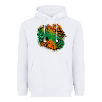 White halloween patch  2 Heavyweight Hoodie - BundleAndBundleShop