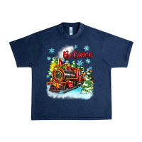 Navy christmas polar express believe Urban Heavy Tee - Zillion Design Studio